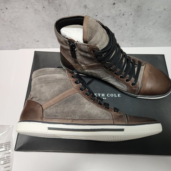 KENNETH COLE Men's Size 8 Med Sun-Down Zip Sneakers - Picture 7 of 16